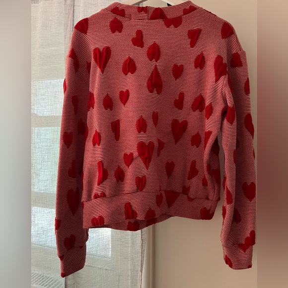 Playful heart print sweatshirt - Picture 1 of 4